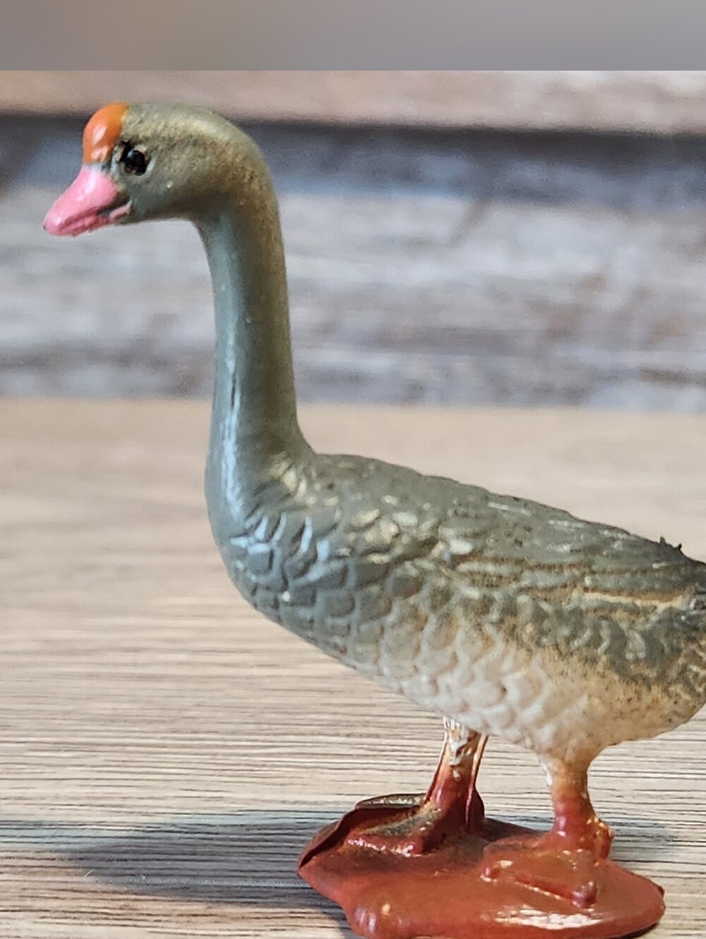 Farmhouse Goose Mini Figure Miniature Plastic